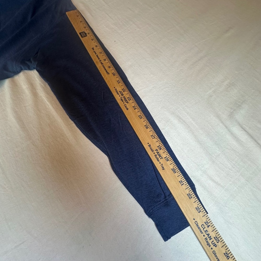 Pronto Uomo Mock Neck Long Sleeve T Shirt 100% Mercerized Cotton Navy Blue SZ M - Picture 4 of 7